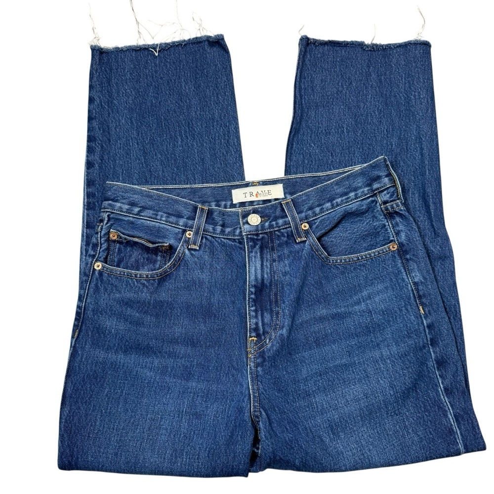 TRAVE Vivienne Cropped Straight-Leg Jeans In Borrowed Time Size 28 - Picture 4 of 12